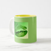 Kust door een Leprechaun Tweekleurige Koffiemok (Voorkant links)