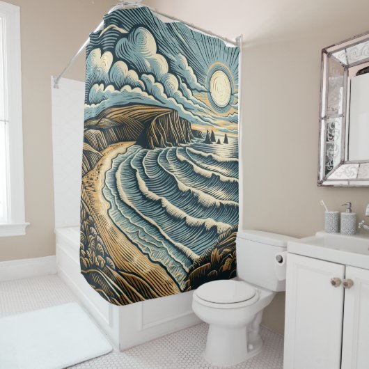 Kust Douchegordijn (In situ)