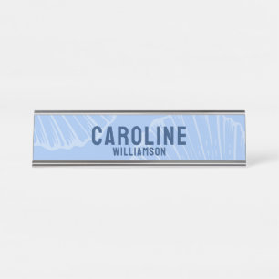 Kust Eenvoudige Moderne nautische marine blauwe ze Bureau Naambordje