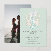 kust elegante foto Save The Date Kaart (Voorkant / Achterkant)