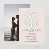 kust elegante foto Save The Date Kaart (Voorkant / Achterkant)