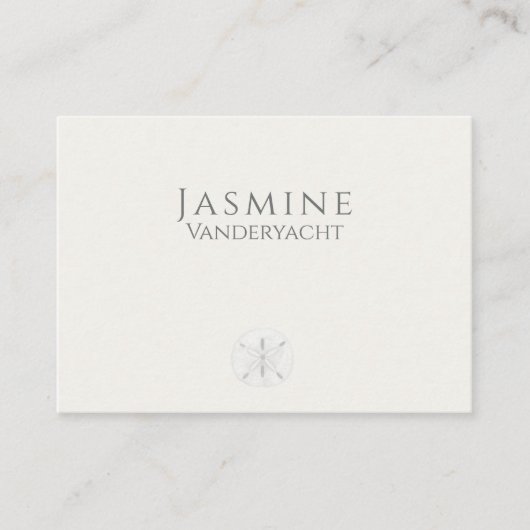 Kust Elegante Zanddollar Plaatskaartje (Voorkant)