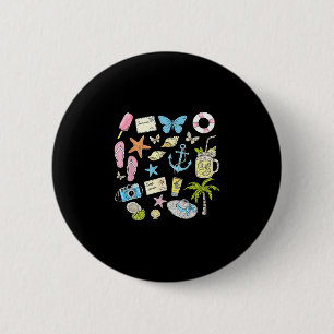 Kust Esthetische Strand Trip Zeester Schelp Som Ronde Button 5,7 Cm