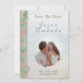 Kust Eucalyptus Bewaar De Datum Kaart (Voorkant)