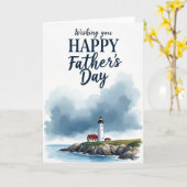 Kust Fathers Day Wenskaart Kaart (Gele Bloem)