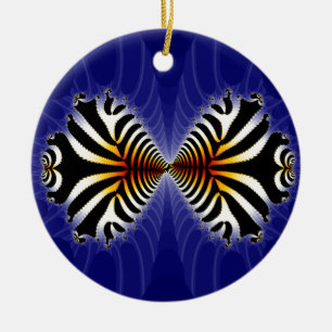 Kust Fish Fractal Zebra Vis Keramisch Ornament