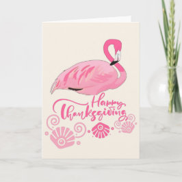 Kust Flamingo Thanksgiving Tropisch strand Kaart