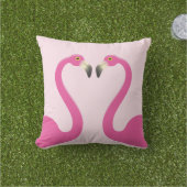 Kust Flamingos Pink Outdoor Pillow Buitenkussen (Gras)