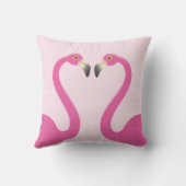 Kust Flamingos Pink Outdoor Pillow Buitenkussen (Achterkant)