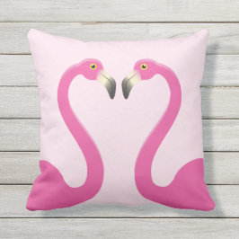 Kust Flamingos Pink Outdoor Pillow Buitenkussen