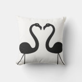 Kust Flamingos White Outdoor Pillow Buitenkussen (Voorkant)