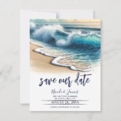 Kust Foto van Golven die tegen de Kust Botsen om d Kaart (Voorkant)