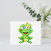 Kust frog prins briefkaart (Staand voorkant)