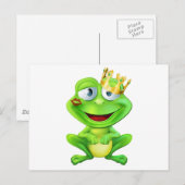Kust frog prins briefkaart (Voorkant / Achterkant)