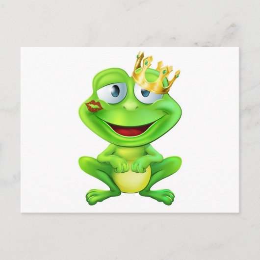 Kust frog prins briefkaart (Voorkant)