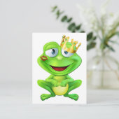 Kust frog prins briefkaart (Staand voorkant)