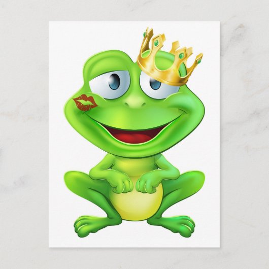 Kust frog prins briefkaart (Voorkant)