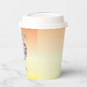 Kust Gele Zeemeermin Cowgirl Summer Party Papieren Bekers (Links)