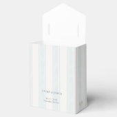 Kust Goud Schelp Blauw Witte Bruiloft Bedankdoosjes (Geopend)