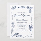 Kust grillig strand Vrijgezellenfeest Kaart (Voorkant)