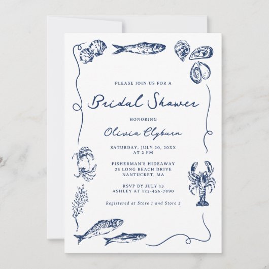 Kust grillig strand Vrijgezellenfeest Kaart (Voorkant)