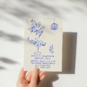 Kust Hand Getrokken Vuile Dertig 30ste Leuke Verja Kaart