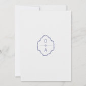 Kust Handgetekende Doodle Strand Huwelijk Save The Date (Achterkant)