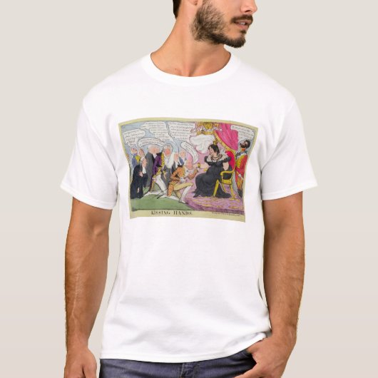 Kust Hands, gepubliceerd in 1827 (kleurenlitho) T-shirt (Voorkant)