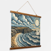 Kust Hangend Wandkleed (Gebogen)
