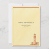 Kust Hydrangea Baby Shower Uitnodiging (Achterkant)