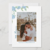 Kust Hydrangea Save the Date  Kaart (Achterkant)