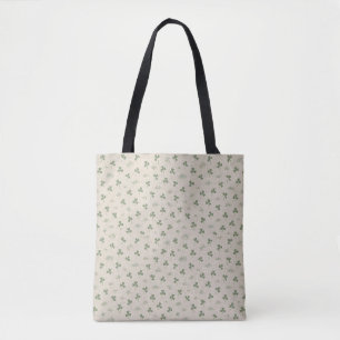 Kust Iers Linnen Shamrock St. Patrick's Dag Gre Tote Bag