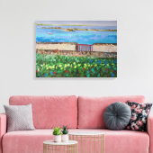 Kust in Bretagne Canvas Afdruk (Insitu (Woonkamer))