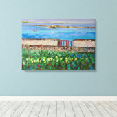 Kust in Bretagne Canvas Afdruk (Insitu (Houten vloer))