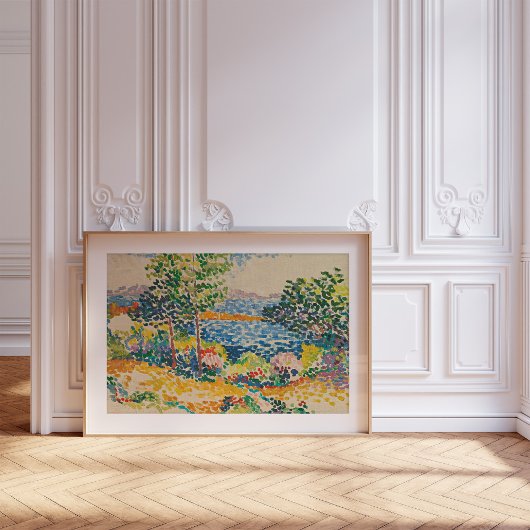 Kust in de Middellandse Zee | Henri-Edmond Cross Poster
