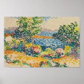 Kust in de Middellandse Zee | Henri-Edmond Cross Poster (Voorkant)