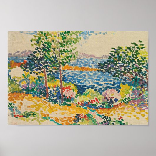 Kust in de Middellandse Zee | Henri-Edmond Cross Poster (Voorkant)