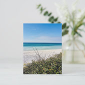 Kust in november briefkaart (Staand voorkant)