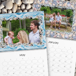 Kust ingelijste 12-maanden familie foto kalender