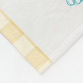 Kust Italiaanse keuken Print | Sorrento Blue Fleece Deken (Hoek)