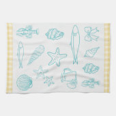 Kust Italiaanse keuken Print | Sorrento Blue Theedoek (Horizontaal)