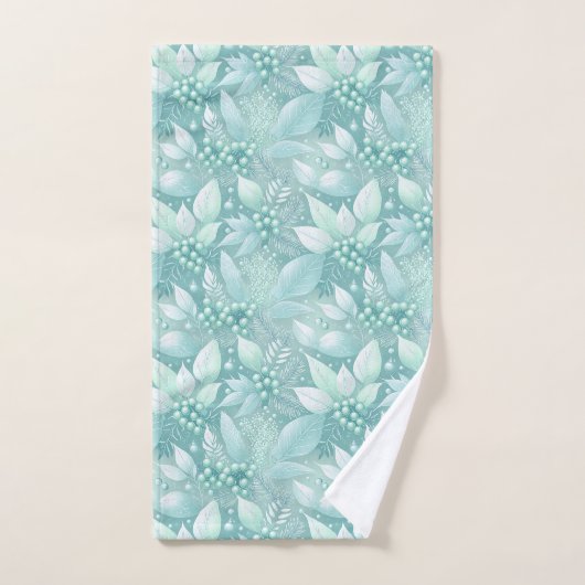 Kust Kerst Bladerbessen Patroon#7 ID1009 Bad Handdoek (Handdoek)