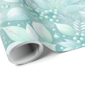 Kust Kerst Bladerbessen Patroon#7 ID1009 Cadeaupapier (Rol Hoek)