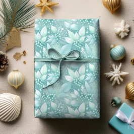 Kust Kerst Bladerbessen Patroon#7 ID1009 Cadeaupapier