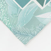 Kust Kerst Bladerbessen Patroon#7 ID1009 Fleece Deken (Hoek)