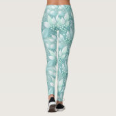 Kust Kerst Bladerbessen Patroon#7 ID1009 Leggings (Achterkant)
