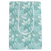 Kust Kerst Bladerbessen Patroon#7 ID1009 Medium Cadeauzakje (Achterkant)