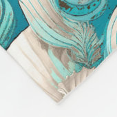 Kust Kerst Bold Zeepaardpatroon#4 ID1009 Fleece Deken (Hoek)