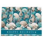 Kust Kerst Bold Zeepaardpatroon#4 ID1009 Groot Cadeauzakje (Voorkant)