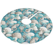 Kust Kerst Bold Zeepaardpatroon#4 ID1009 Kerstboom Rok (Gekanteld)